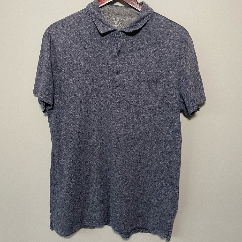 Banana Republic Quick Dry Polo Melange Blue Size Large (L)